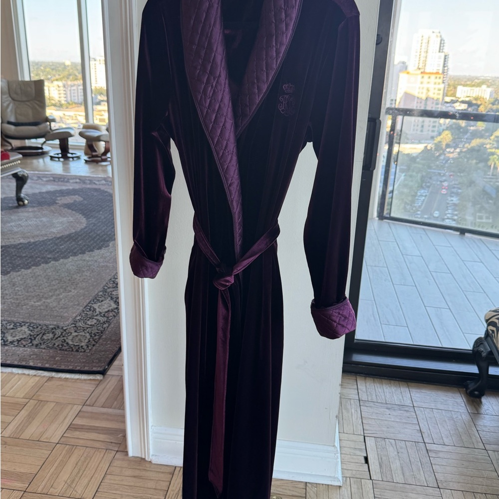 Ralph Lauren Rich Purple Quilted Jacket
